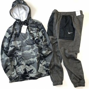 NIKE ナイキ カモ プルオーバー フーディ & パンツ セット 上下 DD1758-084 DQ5408-071 灰迷彩 M