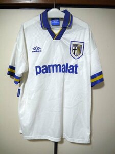 ▽♪ UMBRO アンブロ イタリア PARMA AC パルマ ユニフォーム シャツ 白 L