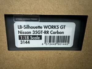 限定イグニッションモデル ig1/18 LB-シルエット ワークス GT ニッサン 35GT-RR カーボン LB-Silhouette WORKS GT ignition model IG3144