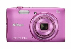 Nikon デジタルカメラ COOLPIX S3600 8倍ズーム 2005万画素 アザレアピンク