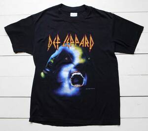 80s DEF LEPPARD デフレパード Hysteric バンドTシャツ M 黒 1987 USA製 80