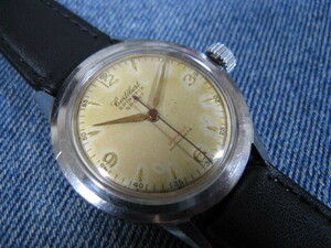 1940年代 Cortebert オールSS 33ｍｍ スイス製アンティーク手巻腕時計 稼働品 注油済み 
