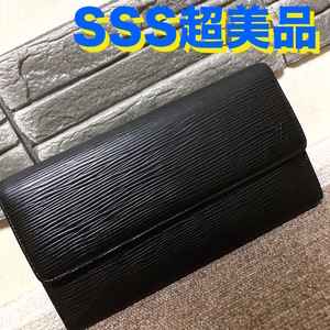 61Y240412N超美品 LOUISVUITTON ルイヴィトン エピ ポルトトレゾール 長財布 検 ラウンドファスナー 2つ折り 折りたたみ ウォレット N63382