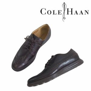 新品未使用 展示品 COLE HAAN グランドOS レザー ウイングチップ ドレスシューズ ビジネスシューズ メンズ8 26.0cm コールハーン 2404251