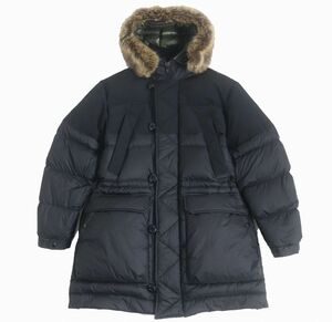 美品△正規品 MONCLER モンクレール 22-23AW SABLETTES フェイクファー・フード付き ダウンコート メンズ ブラック 2 定価370,700円 冬物◎