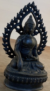 ■送料無料■アジア 仏像 チベット 佛像 宗教 置物 インテリア レトロ 仏具 金属製 真鍮製 銅製 古銅 470g/くSIら/AA-607