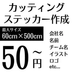 オーダーメイドカッティングステッカー　車 キャンプ アウトドア オリジナル