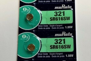 【送料無料/新品】■ムラタ■SR616SW (2個）・321・国産時計用電池