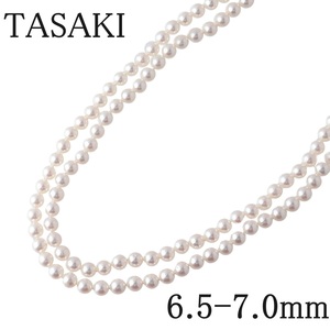 タサキ パール ネックレス ロング アコヤパール6.5mm～7.0mm 106cm SV 田崎 TASAKI【16456】