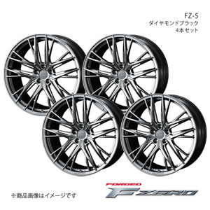 F ZERO/FZ-5 ムラーノ Z50 アルミホイール4本セット【20×8.5J 5-114.3 INSET38 ダイヤモンドブラック】0040756×4