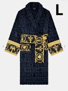 VERSACE BAROQUE バロッコ プリント コットンバスローブ　L