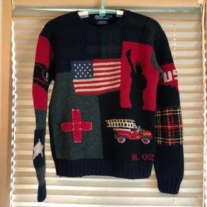 POLO RALPH LAUREN NYC 911 セーター ラルフローレン snow beach sport rrl country 1992 1993 tommy hilfiger north face