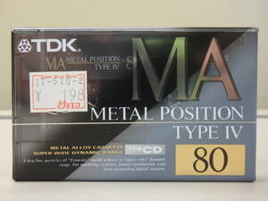 10 ◆ TDK ◆ カセットテープ 80分 ◆ MA-80R ◆ 未開封品、現状品