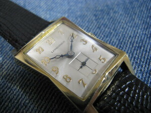 1950年代 LONGINES ロンジン 10KGF アワーグラス スイス製アンティーク手巻腕時計 稼働美品! 注油済み 