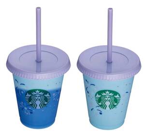 ◆台湾◆ 2021年 スターバックス STARBUCKS Kiara TOGO カップ 色が変化するカップ カラーチェンジングリユーザブルコールド 16oz