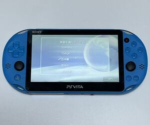 現状品 PSVITA 本体 ブルー PCH-2000 SONY Playstation Vita プレイステーションヴィータ ソニー 1円〜