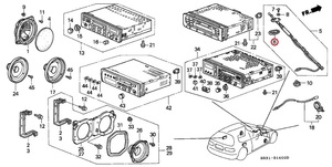 honda Genuine Parts Gasket, Antenna Base 39154-SR3-003 EG civic RHD EG6/EK9/EK4/EG3/EG4/EG7 シビック 絶版 EJ7 フェリオ クーペ