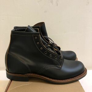 未使用品 難あり REDWING レッドウィング アイリッシュセッター ブーツ ブラック 26.5cm USA製 レザーシューズ メンズ USA8.5 