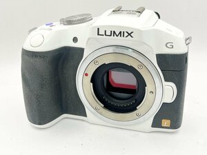 2404604833　■ Panasonic パナソニック LUMIX G DMC-G6 ミラーレス一眼レフデジタルカメラ ホワイト ボディ バッテリー付き 通電確認済み