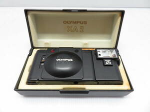 シャッター/フラッシュ/タイマー 動作品 専用ケース付き OLMPUS XA2 A11 コンパクトフィルムカメラ オリンパス 35mm F3.5 ジャンク品