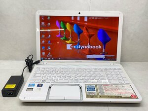 ☆1円スタート☆第3世代☆東芝 dynabook T552/58FW☆Core i7 2.30GHz/8GB/750GB/BD/無線/カメラ/Office/Windows 7 Home DtoD領域☆