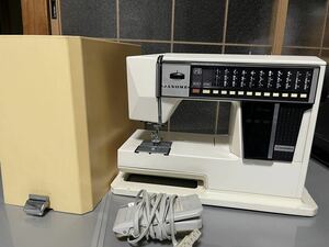 　JANOME　ジャノメ　ミシン　MODEL 5002 コンピュータミシン ハンドクラフト フットコントローラー付 　通電確認済み　針運動OK　