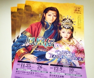宝塚歌劇団 チラシ フライヤー 3枚 月組 鳳凰伝 CRYSTAL TAKARAZUKA 珠城りょう 愛希れいか
