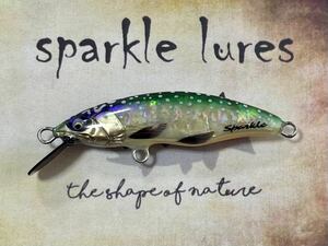 ハンドメイドミノー sparkle lures 岩魚55HSヘビーシンキング6.0g