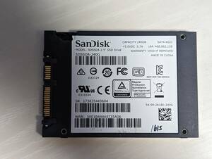 　SanDisk　SSD 240GB【動作確認済み】1615　