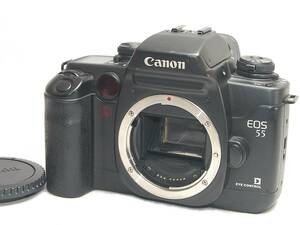 ◆完全動作品!!◆Canon キャノン EOS55 EYE CONTROL ボディ ブラック 黒色 フィルムカメラ EOS-55 EOS 55★マット感Good!!★