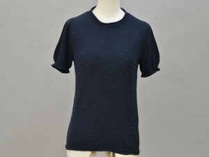 フォクシーブティック FOXEY BOUTIQUE Petits Pois ニット/トップス 38サイズ ネイビー レディース F-M11025