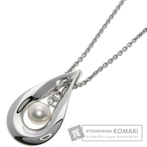 MIKIMOTO ミキモト パール 真珠 ネックレス シルバー レディース 中古