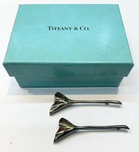 【JBI 5158】 1円スタート Tiffany＆Co。ティファニー ブローチ イチョウ SV925 アクセサリー 髪留め レディース 箱付き 現状品