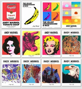 12枚セット ポストカード【 アンディ・ウォーホル / Andy Warhol 】アート はがき -1