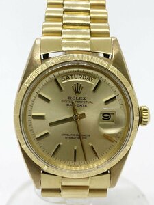 ◆◆【ロレックス】ＲＯＬＥＸ　ヴィンテージ デイデイト オイスターパーペチュアル カスタム 1830 1968年製 金無垢 腕時計 oi◆◆