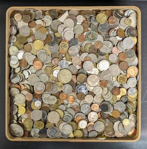 S04302 古美術 古銭 貨幣 硬貨 硬幣 外国銭 世界コイン 大量まとめ 総重量約6.45kg アンティーク