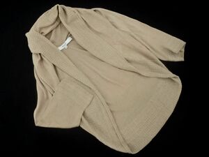 ヴォイスメール ウール混 ショール カーディガン size34/ベージュ ◇■ ☆ eac9 レディース