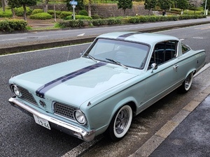 1966年　プリムス　バラクーダ　V8-4500　エイデルキャブ　クーラー付き　レザーシート