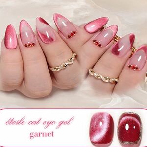 new! toile cat eye gel garnet ◇マグネットジェルネイル