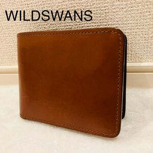 【美品】WILDSWANS ワイルドスワンズ 二つ折り財布 GROUNDER グラウンダー ブラウン 