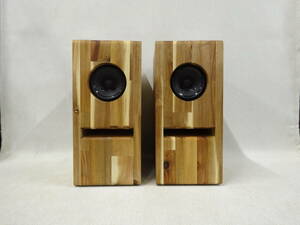 ACSB8-T02★Hand Made Speaker / アカシア集成材t15mm バスレフエンクロージャー(4.6L) ＆ 東京コーン 3in FRユニット