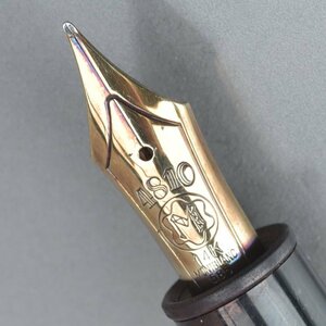 美品 MONTBLANC モンブラン 万年筆 マイスターシュテュック No.146 ペン先 14K 585 4810 ブラック ゴールド 筆記用具 文房具 Mb.c/b.h