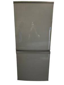 SHARP シャープ 冷蔵庫 小型 2ドア つけかえどっちもドア 137L ホワイト SJ-D14C-W 2017年製
