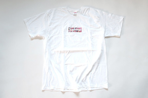 (XL)Supreme Takashi Murakami COVID-19 Relief Box Logo TeeシュプリームムラカミボックスロゴTシャツ白