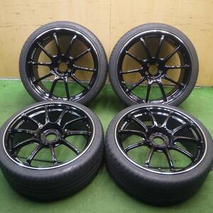 *送料無料* キレイ★86 BRZ 等 ADVAN Racing RZ2 225/35R19 ハンコック ベンタス V12 evo2 アドバン レーシング PCD100/5H★4022004Hノ