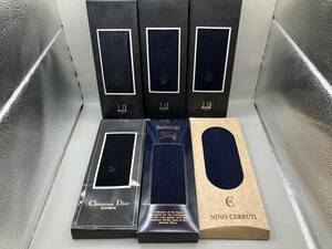 ブランド 靴下 6点 まとめ 25㎝ 未使用 保管品 dunhill / DIOR / Burberrys / NINO CERRUTI　16962