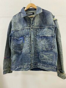 美品 NEIGHBORHOOD 23AW ネイバーフッド サベージ デニムジャケット ダメージ加工デニムジャケット サイズ L