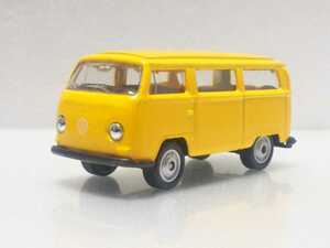 1/60 WELLY 1972 フォルクスワーゲン マイクロバス T2 黄 イエロー 約1/64 ウィリー ウェリー 3インチ VW Volkswagen Bus Yellow NEX
