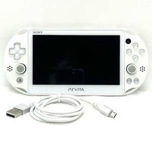 【動作品】SONY PSVITA Playstation/Wi-Fiモデル/PCH-2000/新品 充電ケーブル 付き/プレイステーションヴィータ ソニー/白 ホワイト