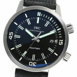 IWC SCHAFFHAUSEN IW323101 ヴィンテージ アクアタイマー デイト 自動巻き メンズ 良品 保証書付き_473217【ev15】